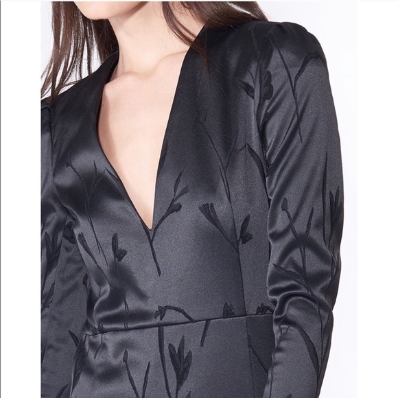 Veronica Beard Otto VNeck Puff Sleeve Dress Sz 2 - Picture 3 of 6